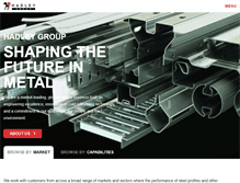 Tablet Screenshot of hadleygroup.com